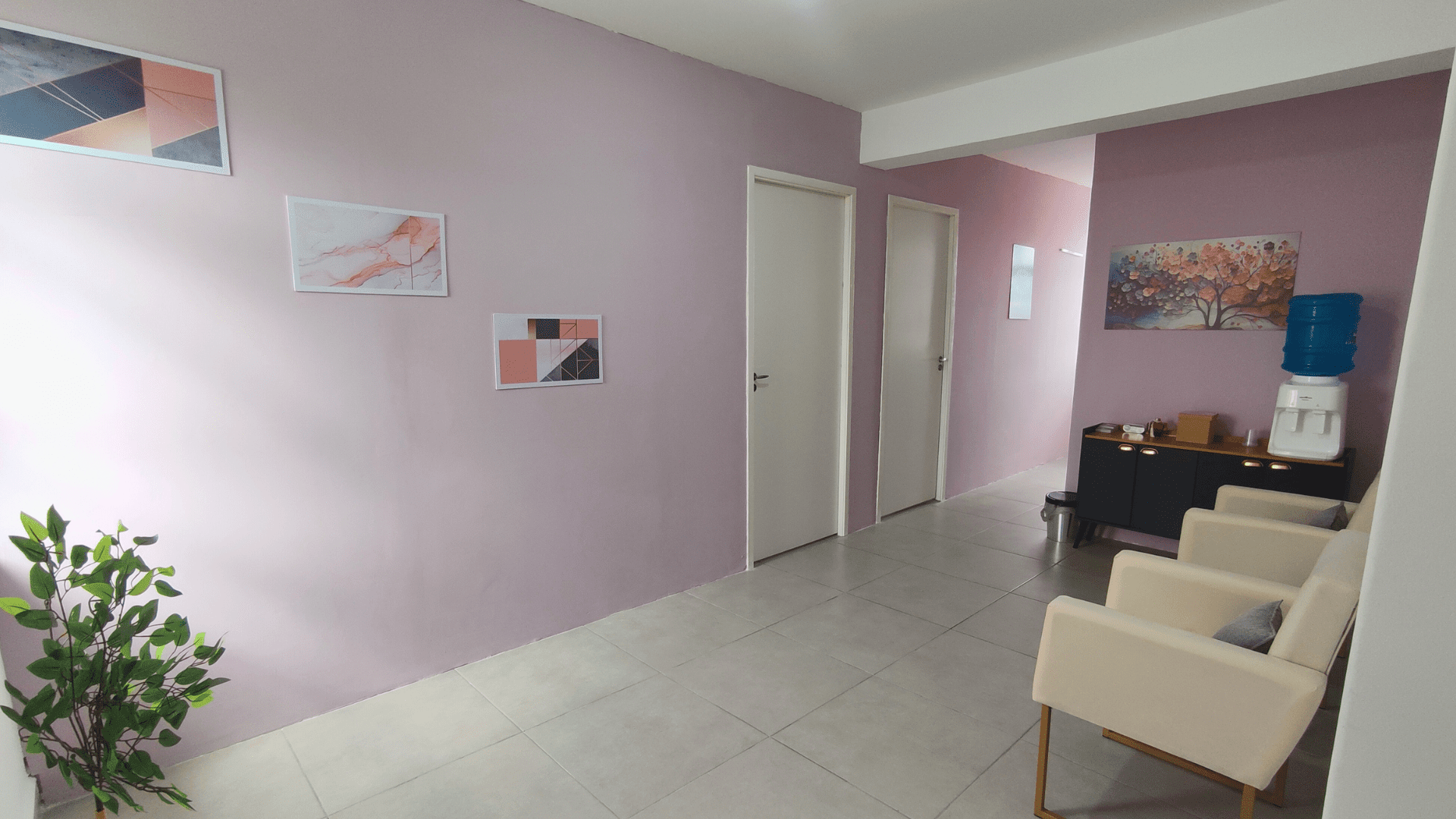 Sala de espera do consultório
