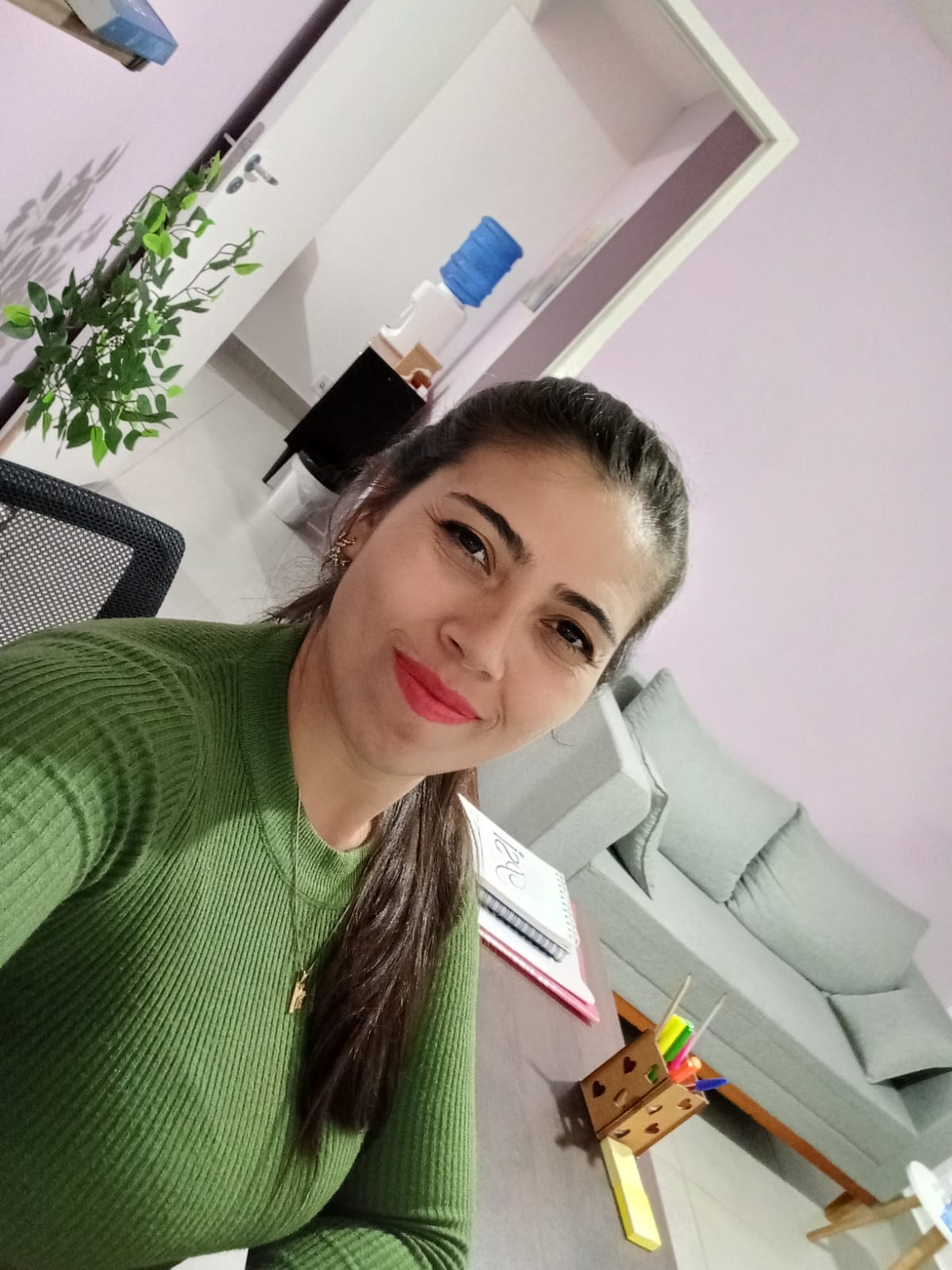 Sala de atendimento da psicóloga Luana